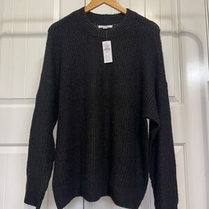 American Eagle Outfitters Black Crewneck Sweater